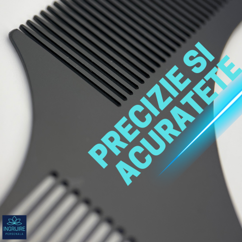 Pieptene pentru contur barba, black [8]