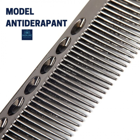 Pieptan pentru frizerie, aluminiu, nuanta black [11]