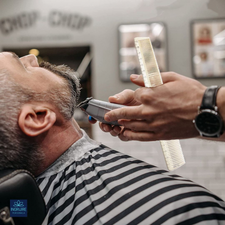 Pieptan pentru frizerie cu gradatie, crem [3]