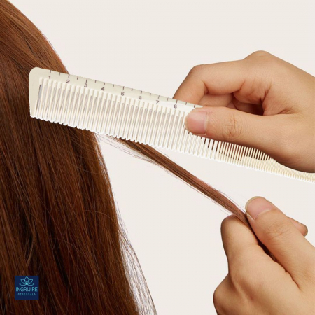 Pieptan pentru frizerie cu gradatie, crem [4]