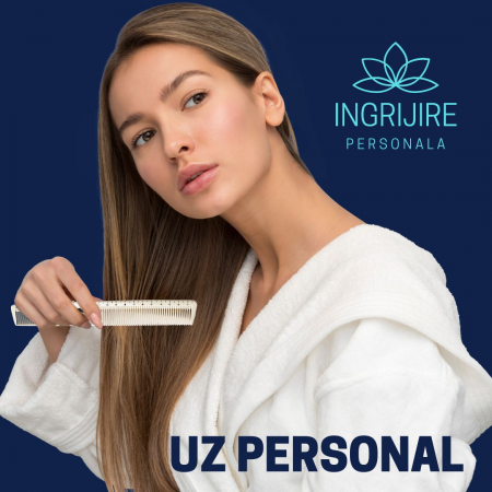 Pieptan pentru frizerie cu gradatie, crem [5]