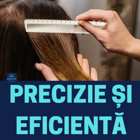 Pieptan pentru frizerie cu gradatie, crem [7]