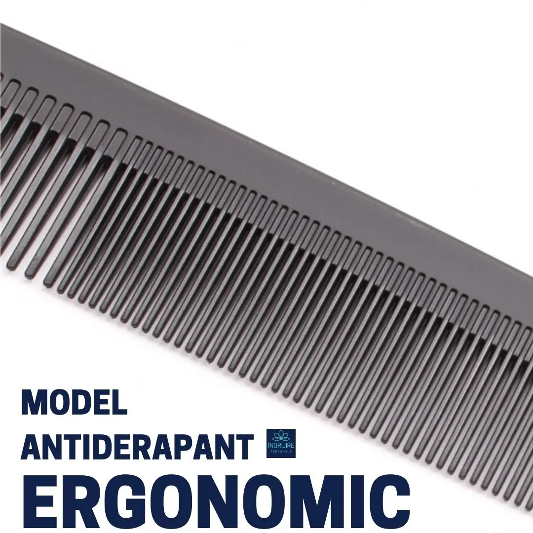 Pieptan pentru frizerie drept -  BLACK [4]