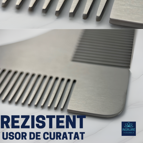 Pieptene pentru contur barba, silver [9]