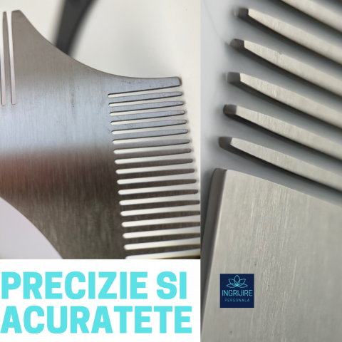 Pieptene pentru barba/contur, silver [4]