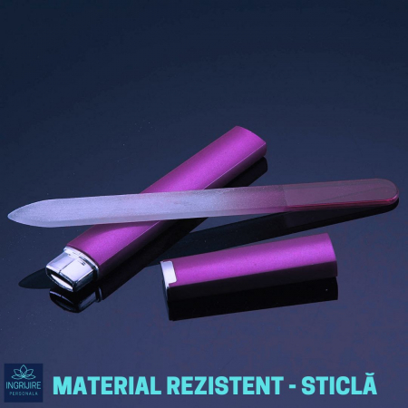 Pila din sticla pentru unghii, mov [7]