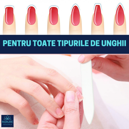 Pila din sticla pentru unghii, rosie [15]