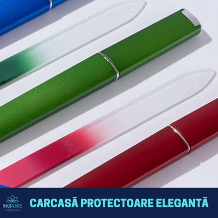 Pila din sticla pentru unghii, rosie [7]