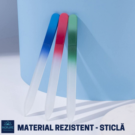 Pila din sticla pentru unghii, rosie [3]