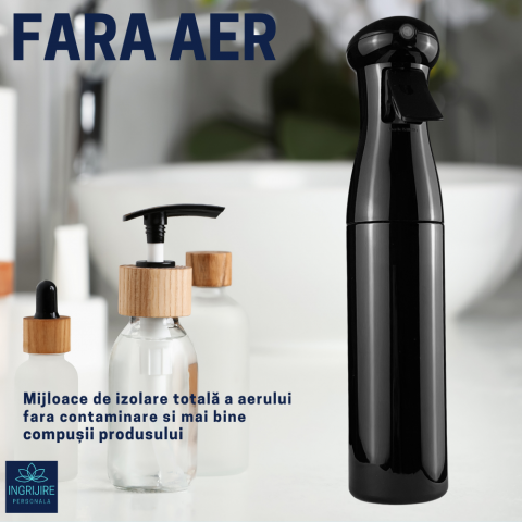 Pulverizator frizerie, long press black, 200 ml [1]