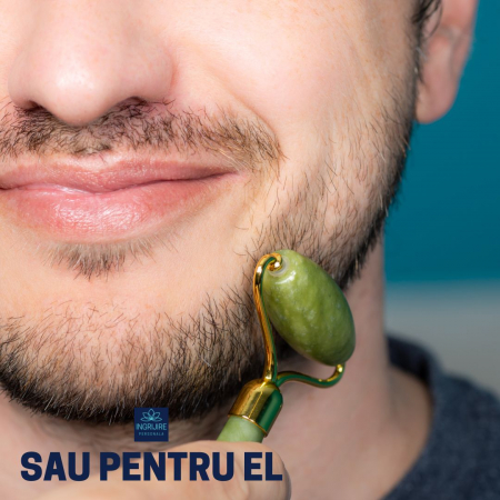Roller cu piatra + piatra gua shua pentru masaj [12]