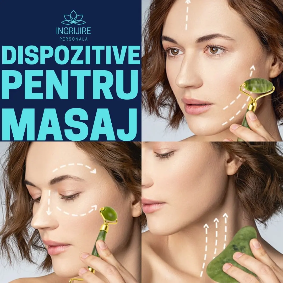 Roller cu piatra + piatra gua shua pentru masaj [1]