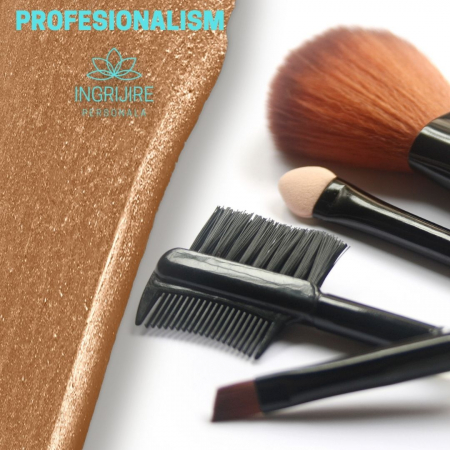 Set 12 pensule Black Elegance, machiaj profesional, cilindru transport [12]