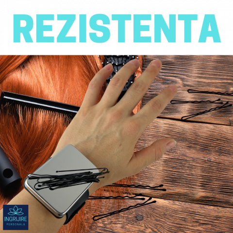 Bratara Magnetica din Silicon pentru frizerie, neagra [10]