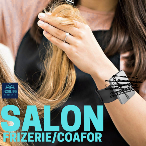 Bratara Magnetica din Silicon pentru frizerie, neagra [9]