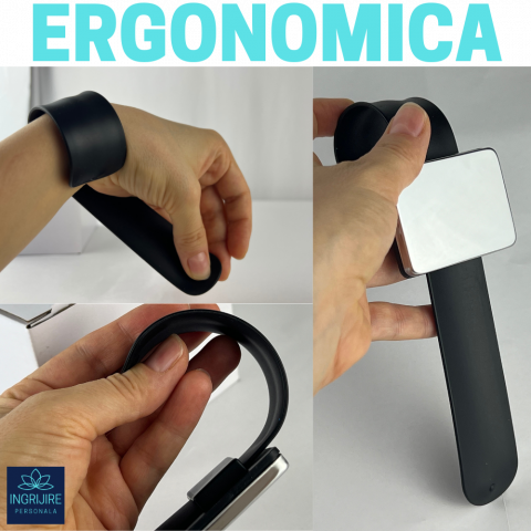 Bratara Magnetica din Silicon pentru frizerie, neagra [7]