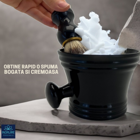 Set, bol si  pamatuf pentru barbierit, negru [1]