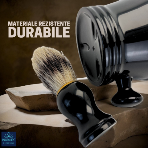 Set, bol si  pamatuf pentru barbierit, negru [3]