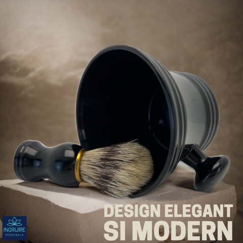 Set, bol si  pamatuf pentru barbierit, negru [2]
