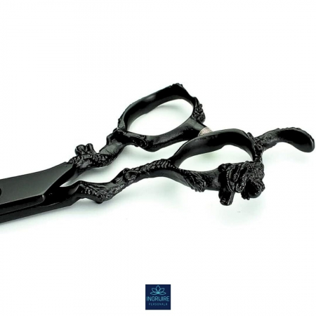Set de 2 foarfece de tuns 6'', otel japonez, Matte black [3]