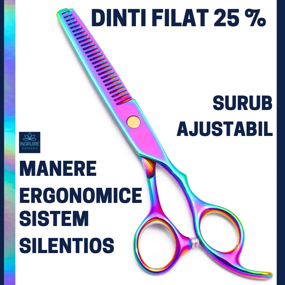 Set de 2 foarfece de tuns si filat 6''- Multicolor [3]