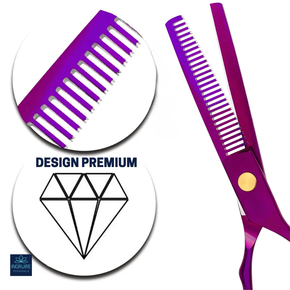 Set de 2 foarfece de tuns si filat 6''- Multicolor [6]