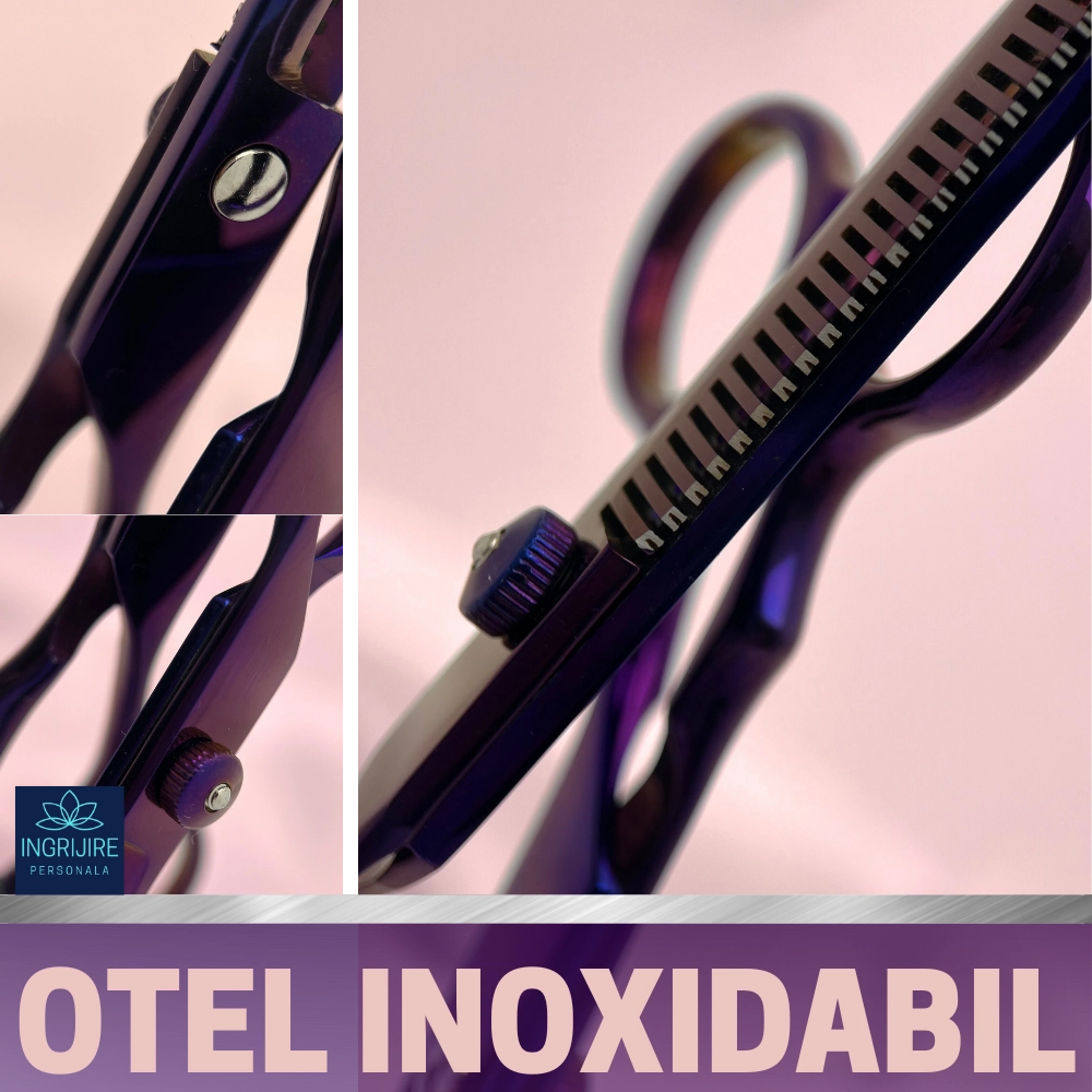 Set de 2 foarfece de tuns si filat 6''- purple [1]