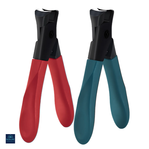 Unghiere si clesti - Set de 2 unghiere pentru pedichiura cu deschidere mare, red&green