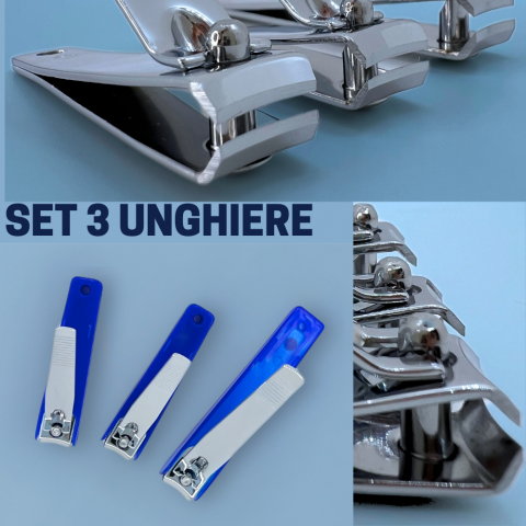 Set de 3 unghiere pentru manichiura&pedichiura cu colector, otel inoxidabil [2]
