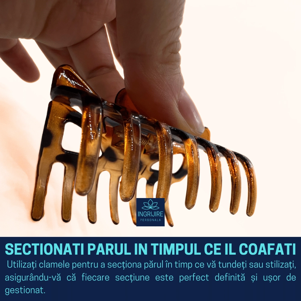 Set de 4 clame de par, negru/maro [2]