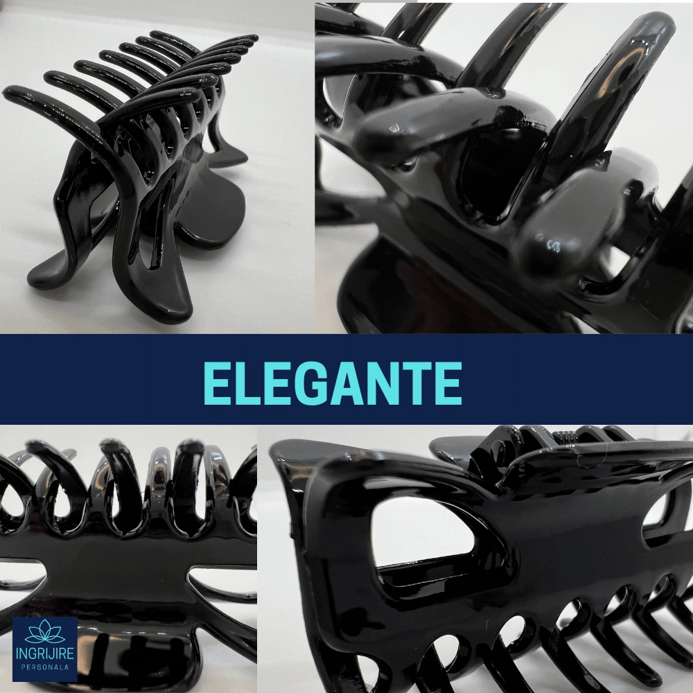 Set de 4 clame de par, negru/maro [3]