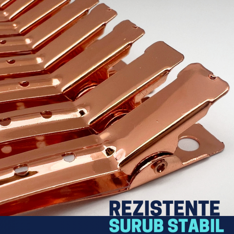 Set de 12 clame de par pentru coafura, rose gold [3]