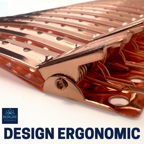 Set de 12 clame de par pentru coafura, rose gold [4]