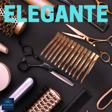 Set de 12 clame de par pentru coafura, rose gold [9]