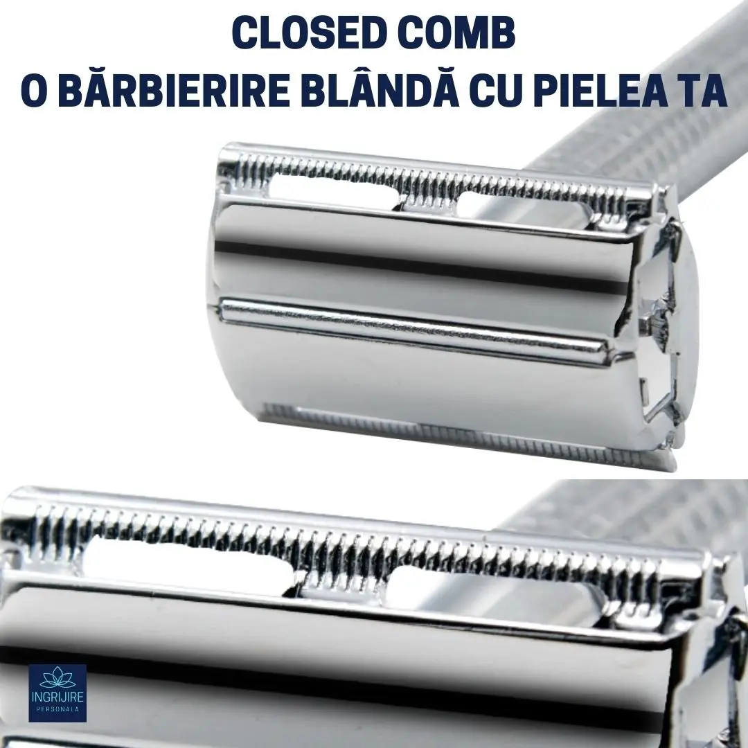 Set pentru barbierit clasic cu aparat de ras clasic, pamatuf, bol si stativ [6]