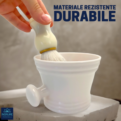 Set, bol si  pamatuf pentru barbierit, alb [4]