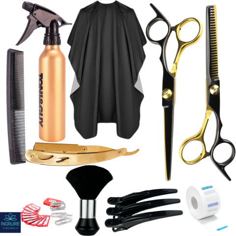 Foarfece de tuns - Set pentru Tuns – 10 Instrumente, Start Cut Black&Gold