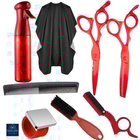Set pentru Tuns – 8 Instrumente, Barber Red