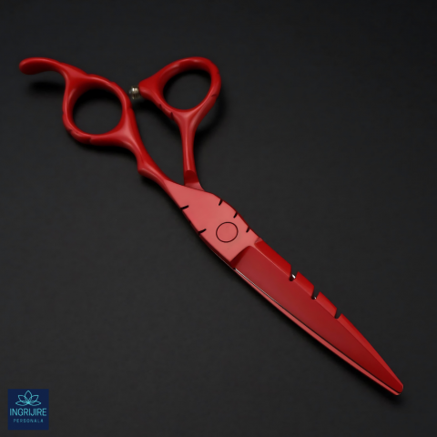 Set profesional de 2 foarfece de tuns si filat 6''- phantom red [2]