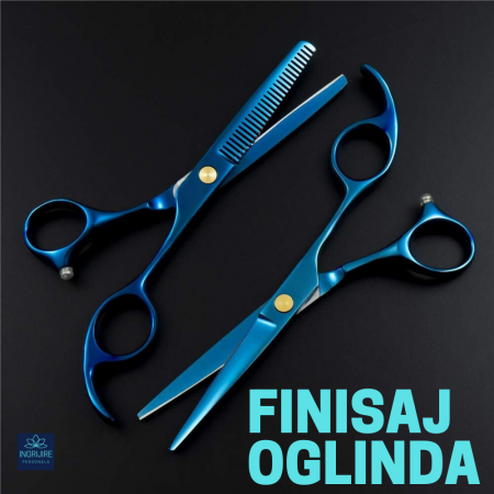 Set de 2 foarfece de tuns si filat 6''- cobalt blue [7]