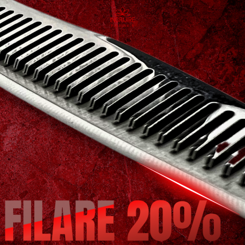 Set profesional de 2 foarfece de tuns si filat 6'' - Silver Master [3]