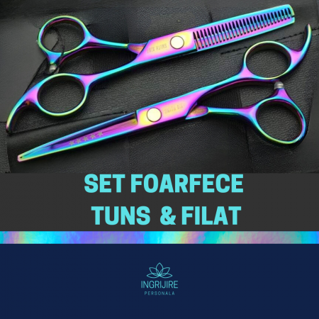 Set de 2 foarfece de tuns si filat 6''- Multicolor [1]
