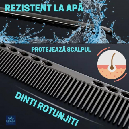 Set profesional pentru frizerie matte black, 9 instrumente [8]
