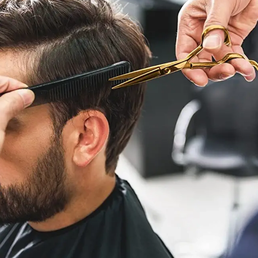 Set profesional pentru frizerie royal gold, 10 instrumente [12]