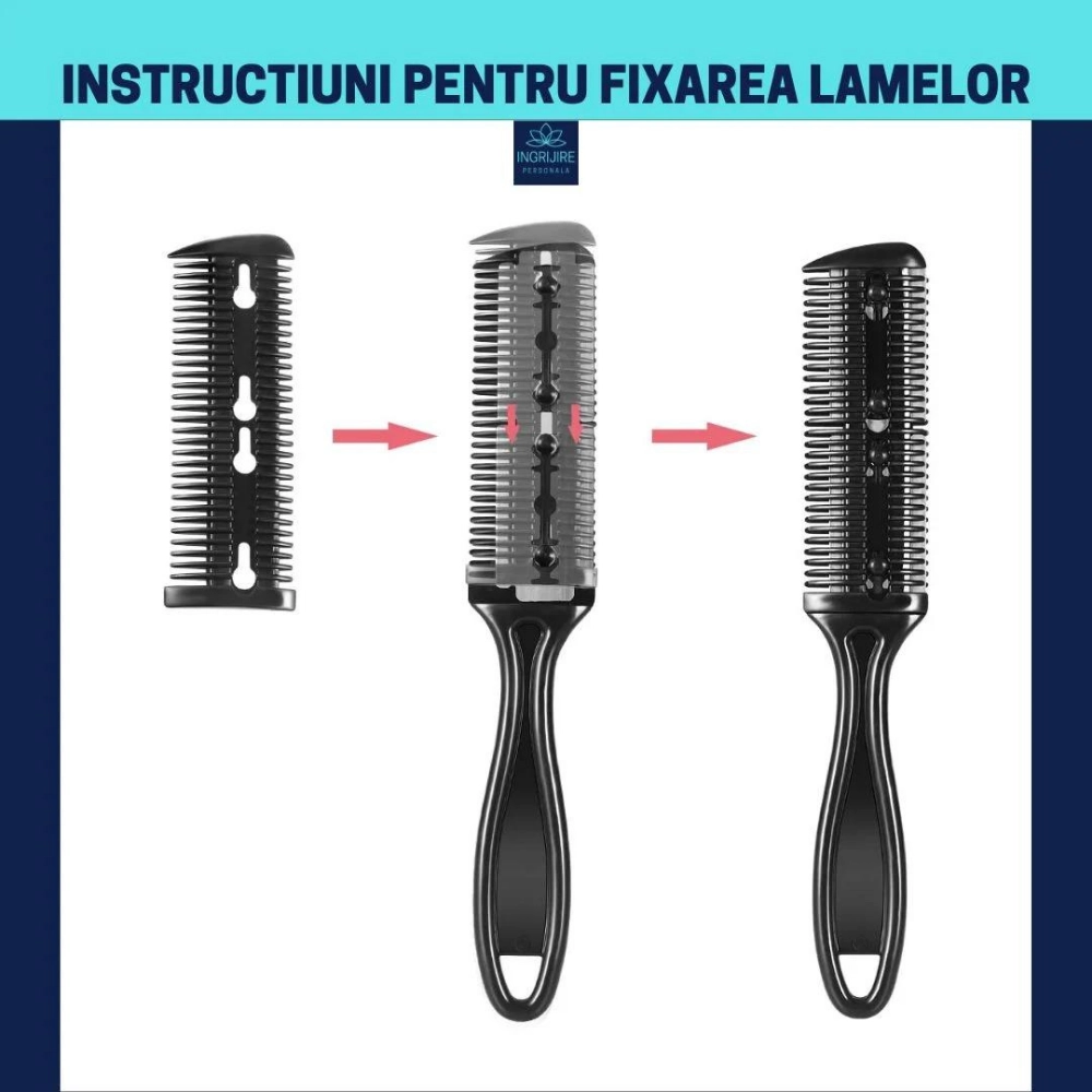 Set profesional pentru frizerie royal gold, 10 instrumente [10]