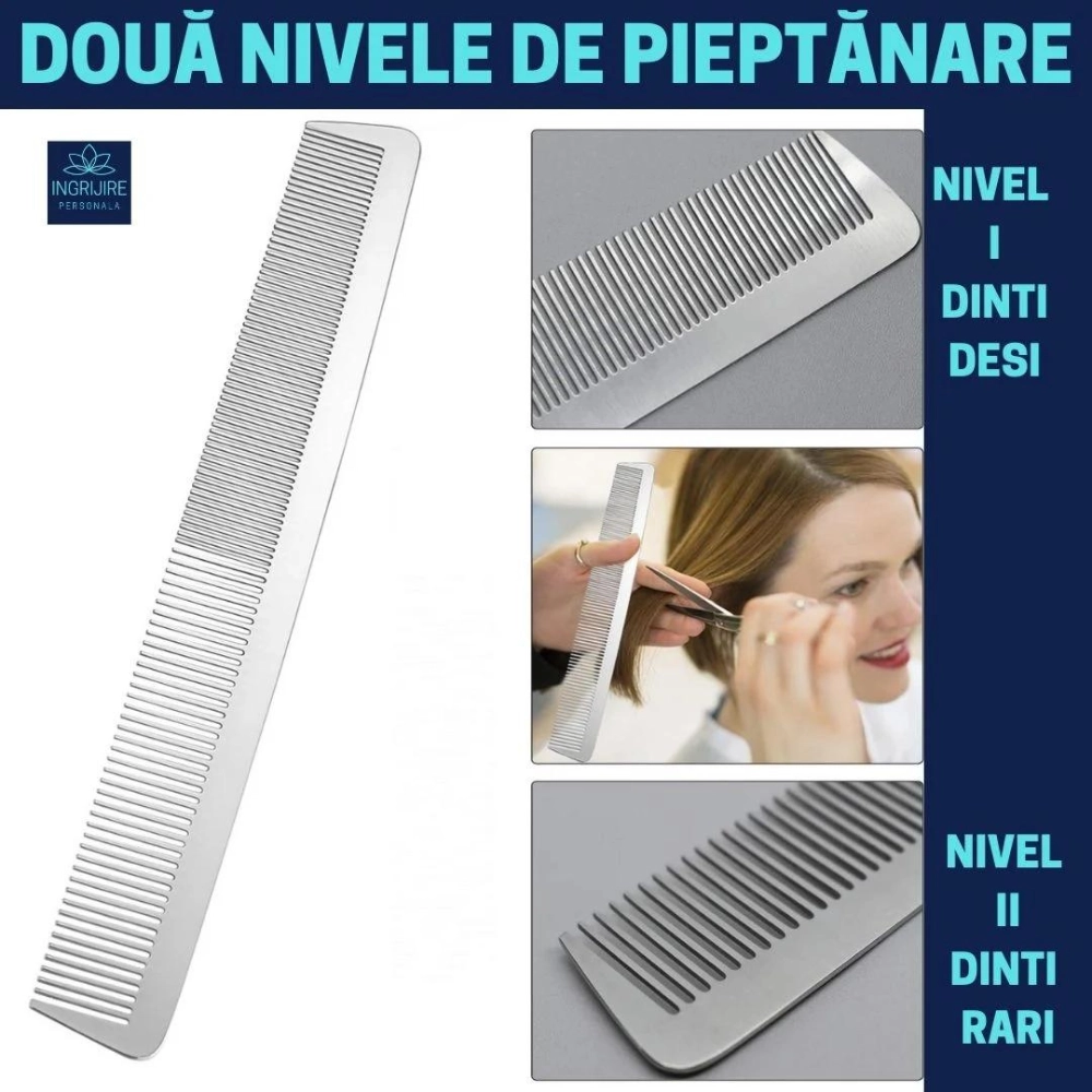 Set profesional pentru frizerie silver, 9 instrumente [4]