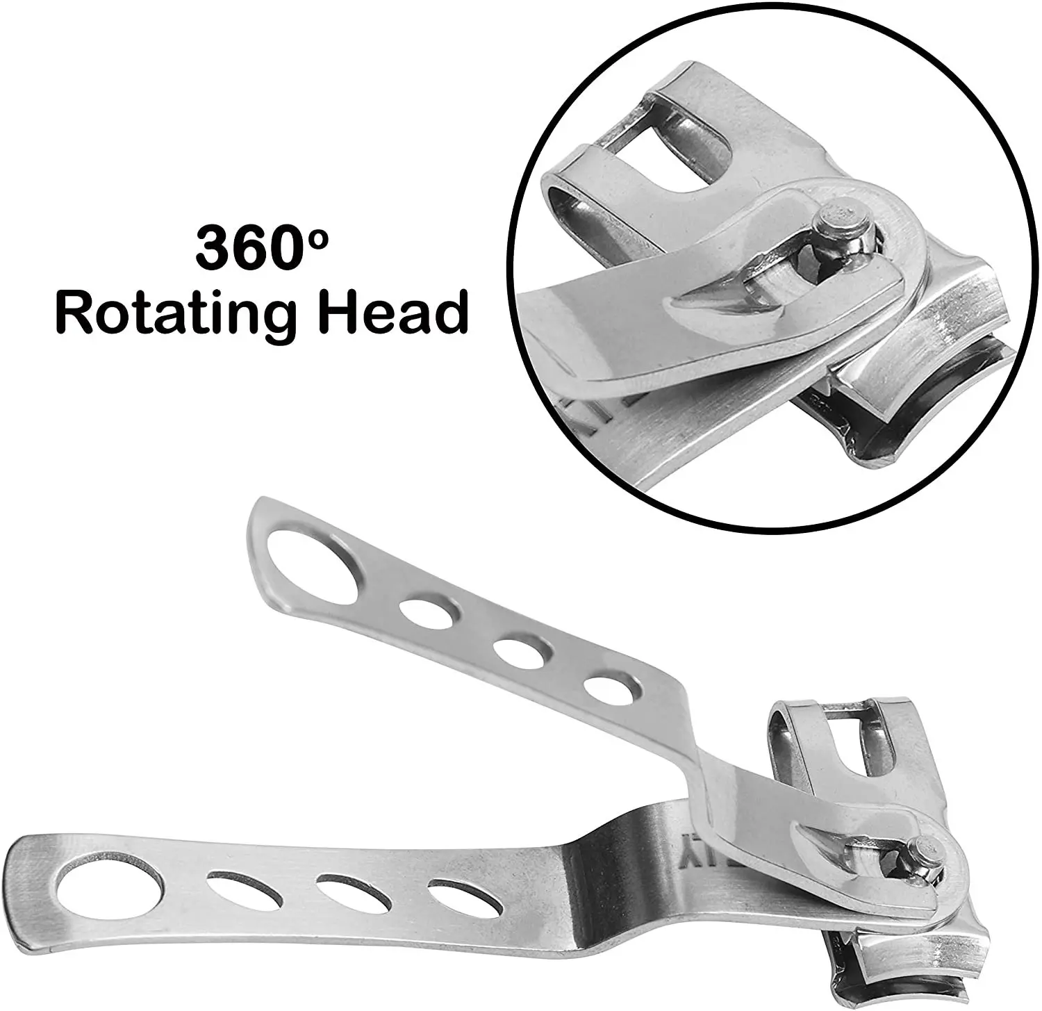 Set Unghierere 2  reversibile  cu rotatie 360 grade - pentru unghii dure [3]