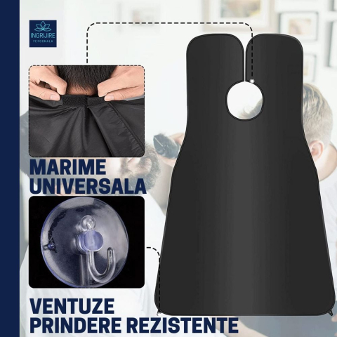 Sort / pelerina pentru barbierit negru [5]