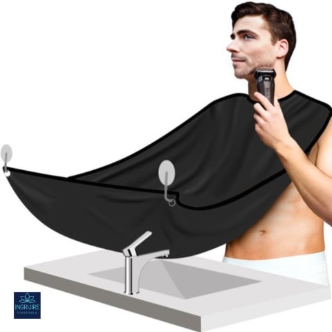 Sort / pelerina pentru barbierit negru