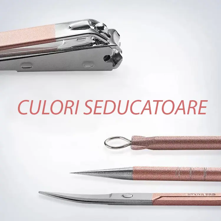 Trusa manichiura 18 piese, Coral Pink [4]